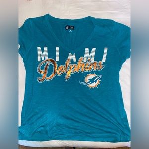 Miami Dolphins v-neck shirt